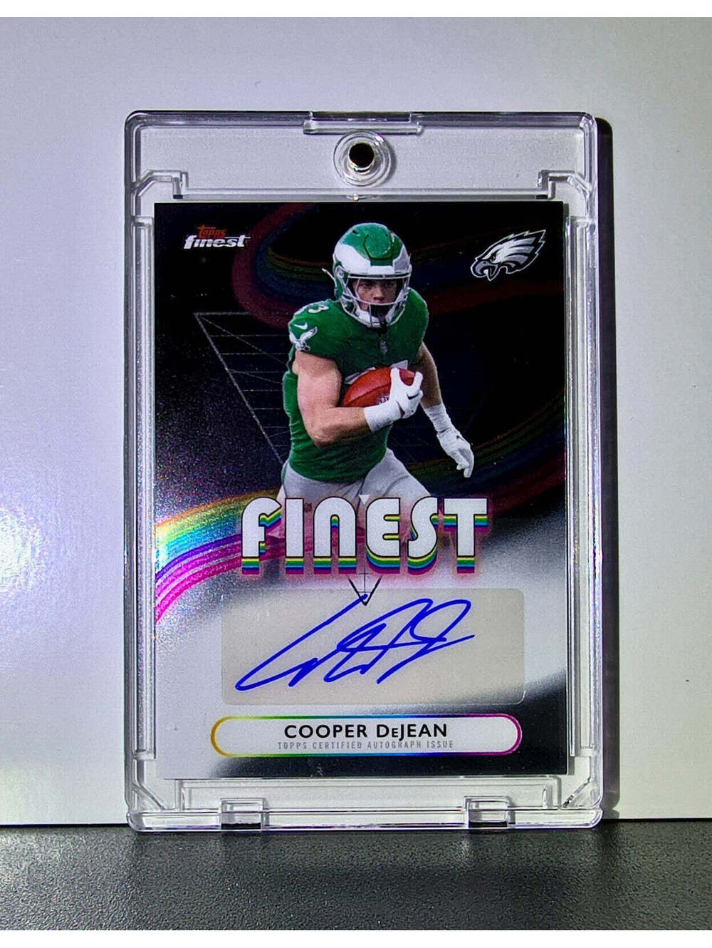 Cooper DeJean 2025 NFL Topps Finest Autograph #FA-CDJ Card Philadelphia Eagles